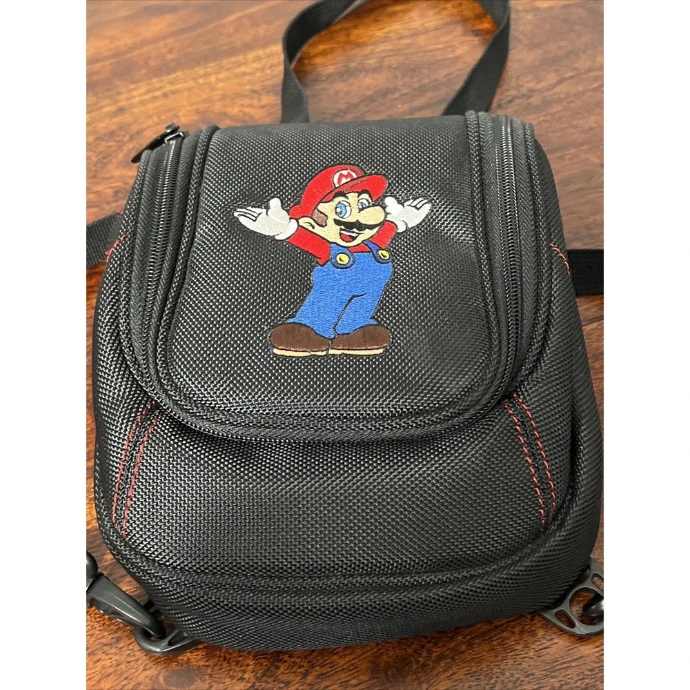 NINTENDO 3DS xl DS Super Mario Deluxe Game Traveler Case Bag Pouch Backpack Mini